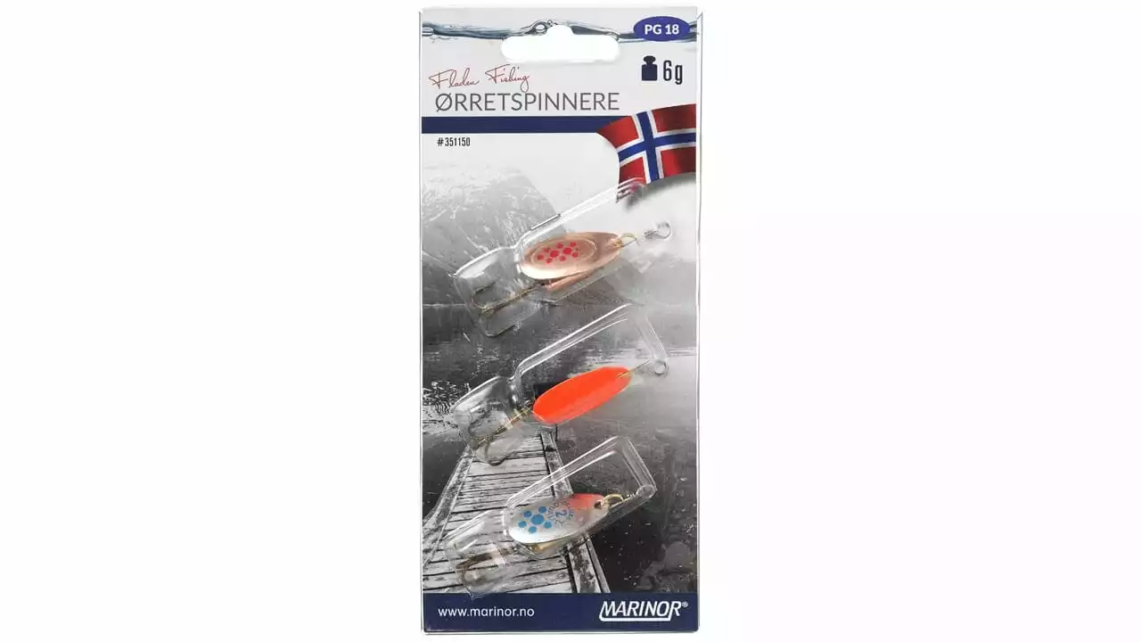 Fladen Ørret Spinnere 6 G. 3 PK 3 Fladen Ørret Spinnere 6 G. 3 PK