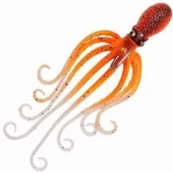 Savage Salt By Savage Gear 3D Octopus Orange Glow